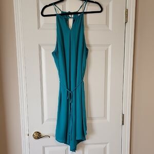 Mossimo Elegant Teal Sleeveless Dress